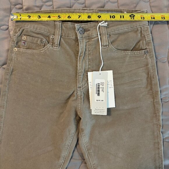 NWT Ag Adriano Goldschmied Farrah Skinny High Rise Tan Corduroy Pants Women 26 - Picture 5 of 11